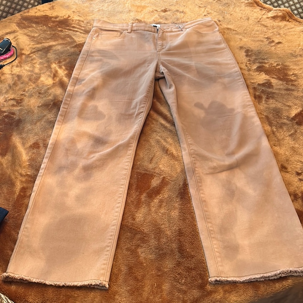 Loft Straight Raw Hem Pant